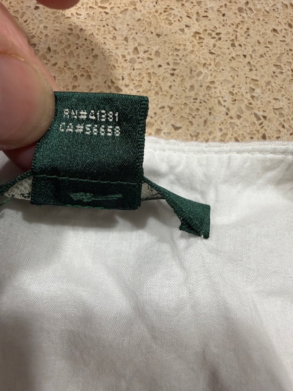 Lauren Ralph Lauren White Textured Cotton Fit & Flare Dress 8P Petite - Picture 10 of 12